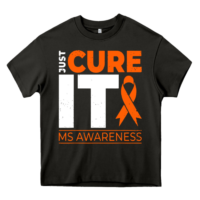 Just Cure It Ms Multiple Sclerosis Awareness Heavy Core Tee by artisFamous | Teevron