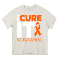 Cream just cure it ms multiple sclerosis awareness Heavy Core Tee - artisFamous