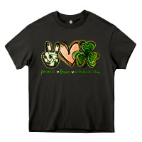 Asphalt peace love st.patrick's day Heavy Core Tee - Jasminsmagicworld