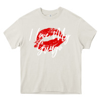 Cream kiss lips i love my gringo wife girlfriend premium Heavy Core Tee - artisFamous