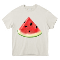 Cream Watermelon Slice Png Heavy Core Tee - artisFamous