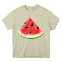 Mossy Watermelon Slice Png Heavy Core Tee - artisFamous