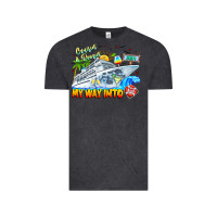 Vintage Black 2024 Cruisin Vintage Tee - CowhideDigitalArt