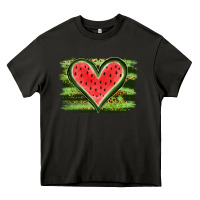 Asphalt Watermelon Heart Heavy Core Tee - artisFamous