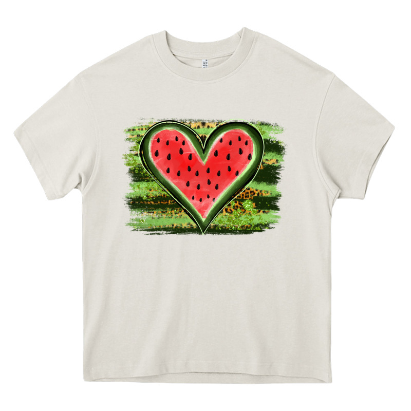 Watermelon Heart Heavy Core Tee by artisFamous | Teevron