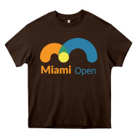 Chocolate Brown miami open Heavy Core Tee - artisFamous