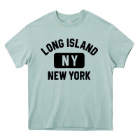 Arona long island ny gym style distressed amber print Heavy Core Tee - artisFamous