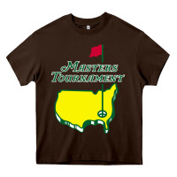 Chocolate Brown masters tournament Heavy Core Tee - artisFamous