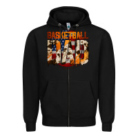Black basketball dad Zipper Hoodie - Jasminsmagicworld