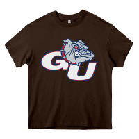 Chocolate Brown gonzaga university bulldogs Heavy Core Tee - artisFamous