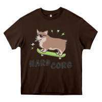 Chocolate Brown hard corg Heavy Core Tee - artisFamous