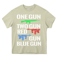 Mossy one gun two gun red gun blue gun Heavy Core Tee - artisFamous
