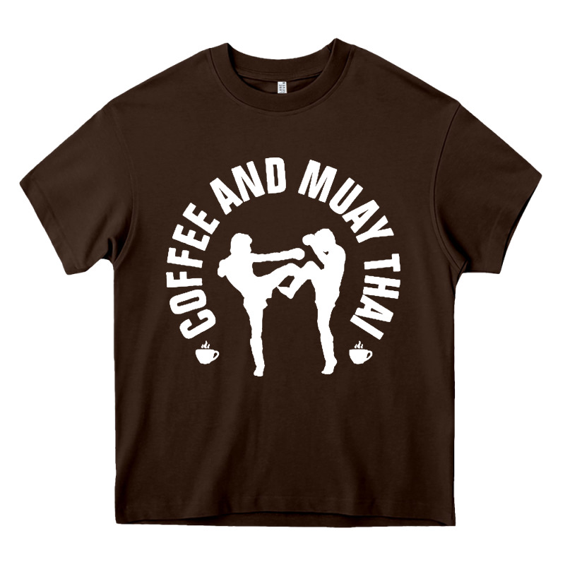 Caffè E Muay Thai Divertente Heavy Core Tee by artisFamous | Teevron