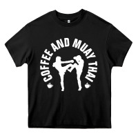 Black caffè e muay thai divertente Heavy Core Tee - artisFamous