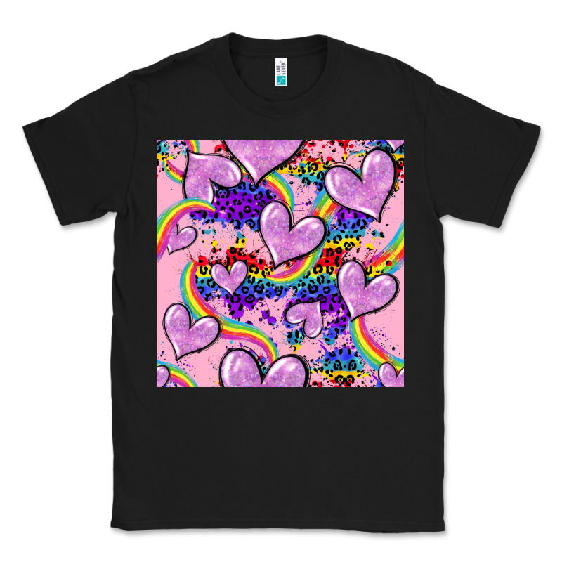 Pride Heart Seamless Pattern Classic Tee by FaDigitalArtStudio | Teevron