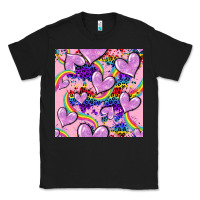 Black pride heart seamless pattern Classic Tee - FaDigitalArtStudio