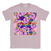 Lilac pride heart seamless pattern Classic Tee - FaDigitalArtStudio