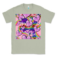 Matcha pride heart seamless pattern Classic Tee - FaDigitalArtStudio