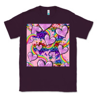 Plum pride heart seamless pattern Classic Tee - FaDigitalArtStudio