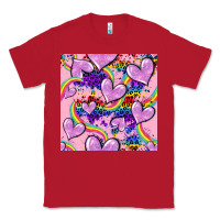 Red pride heart seamless pattern Classic Tee - FaDigitalArtStudio