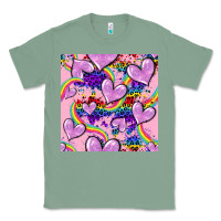 Sage pride heart seamless pattern Classic Tee - FaDigitalArtStudio