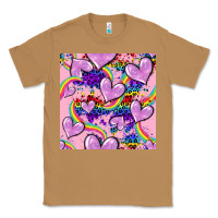 Toasted Coconut pride heart seamless pattern Classic Tee - FaDigitalArtStudio