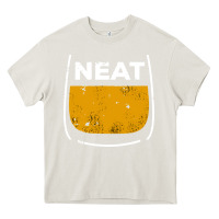 Cream neat whiskey glass Heavy Core Tee - artisFamous