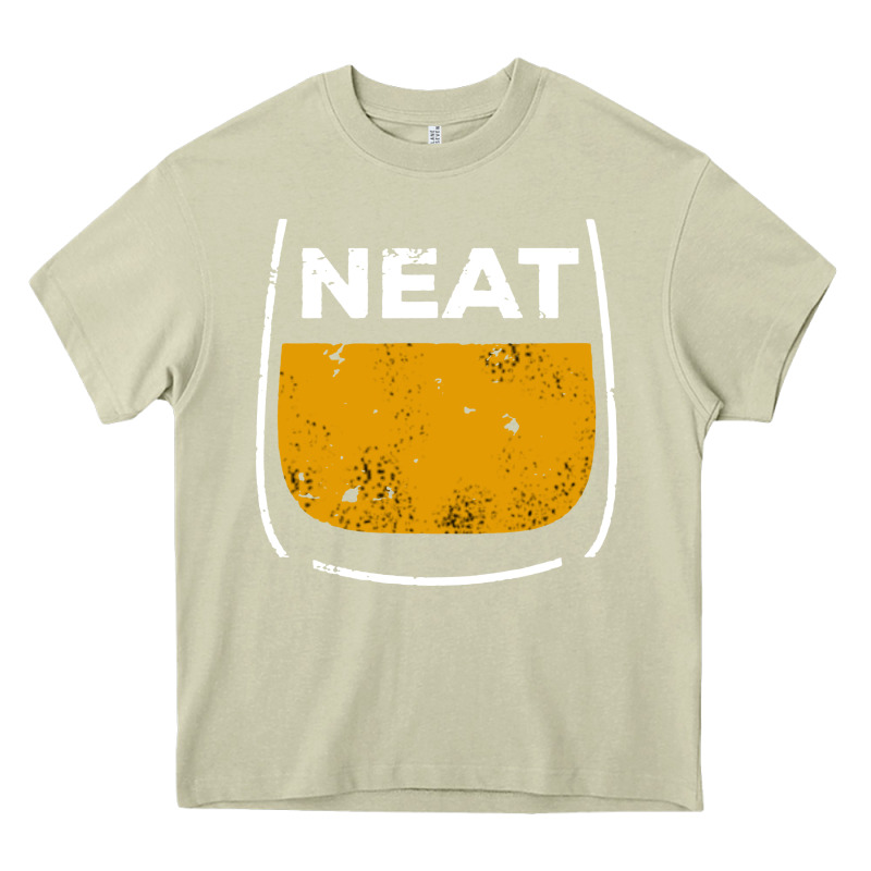 Neat Whiskey Glass Heavy Core Tee by artisFamous | Teevron