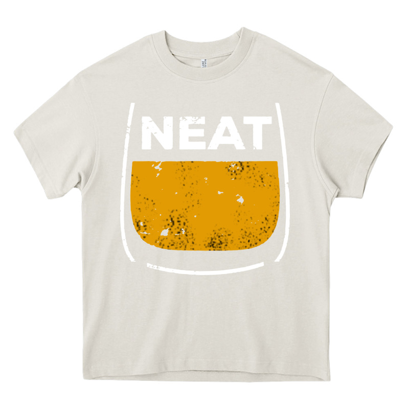 Neat Whiskey Glass Heavy Core Tee by artisFamous | Teevron