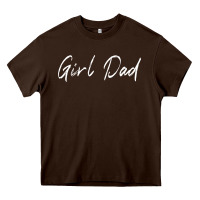 Chocolate Brown girl dad Heavy Core Tee - artisFamous