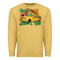 Antique Gold This is How I Roll Woman Bus Driver Premium Sweatshirt - Jasminsmagicworld