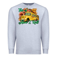 Heather Grey This is How I Roll Woman Bus Driver Premium Sweatshirt - Jasminsmagicworld