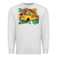 Oatmeal Heather This is How I Roll Woman Bus Driver Premium Sweatshirt - Jasminsmagicworld
