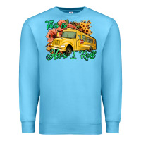Ocean Blue This is How I Roll Woman Bus Driver Premium Sweatshirt - Jasminsmagicworld