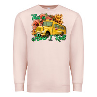 Pale Pink This is How I Roll Woman Bus Driver Premium Sweatshirt - Jasminsmagicworld