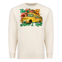 Sandshell This is How I Roll Woman Bus Driver Premium Sweatshirt - Jasminsmagicworld