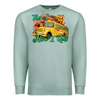 Seafoam This is How I Roll Woman Bus Driver Premium Sweatshirt - Jasminsmagicworld