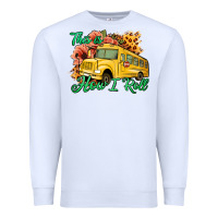White This is How I Roll Woman Bus Driver Premium Sweatshirt - Jasminsmagicworld