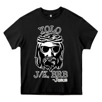 Black funny jesus easter yolo jk brb Heavy Core Tee - artisFamous