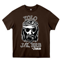 Chocolate Brown funny jesus easter yolo jk brb Heavy Core Tee - artisFamous