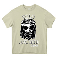 Mossy funny jesus easter yolo jk brb Heavy Core Tee - artisFamous