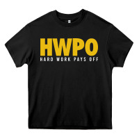 Black HWPO - HARD WORK PAYS OFF Heavy Core Tee - artisFamous