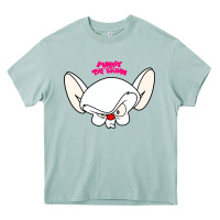 Arona pinky and the brain big face Heavy Core Tee - artisFamous