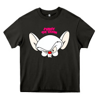 Asphalt pinky and the brain big face Heavy Core Tee - artisFamous