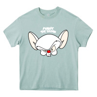 Arona pinky and the brain big face Heavy Core Tee - artisFamous