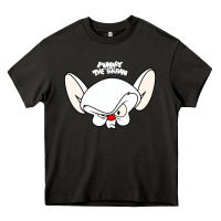 Asphalt pinky and the brain big face Heavy Core Tee - artisFamous