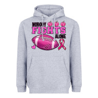Heather Grey nobody fights alone Heavyweight Hoodie - RanaPortraitStore