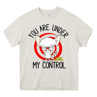 Cream pinky and the brain you are under my control Heavy Core Tee - artisFamous