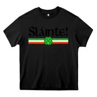 Black slainte shirt irish cheers toast shamrock Heavy Core Tee - artisFamous