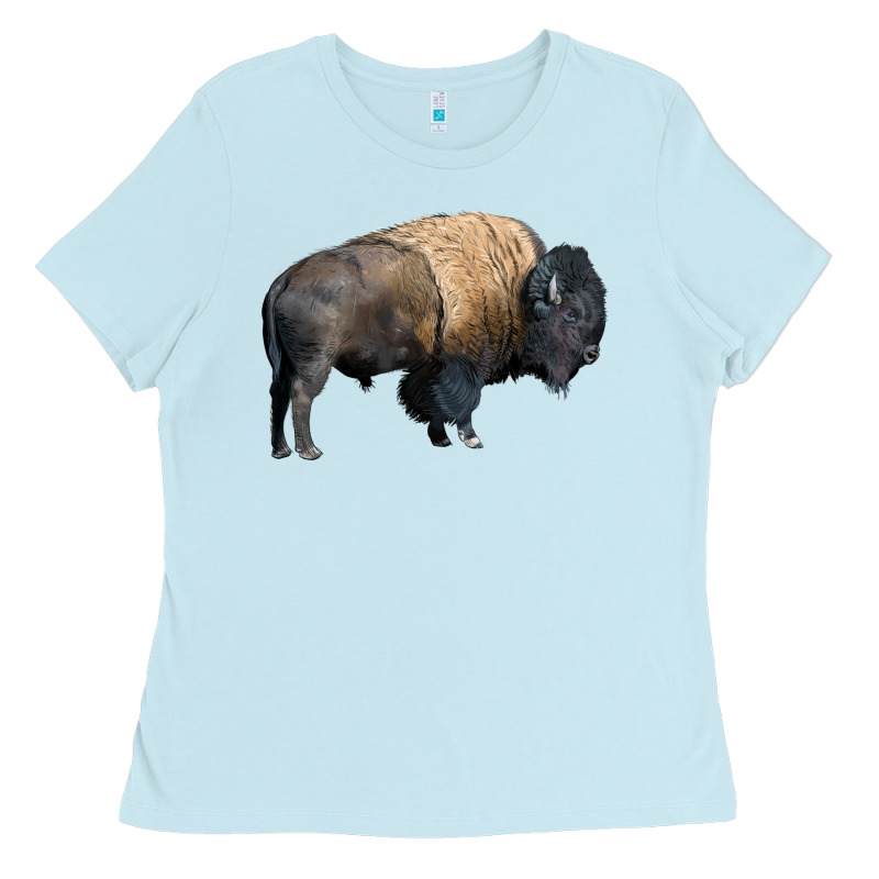 Bison Buffalo Ladies Tee by LillyAllenDesigns | Teevron